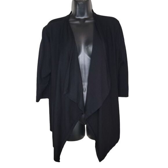 Lane Bryant black Lace Back Open Front Cardigan size 18/20 - Picture 1 of 4